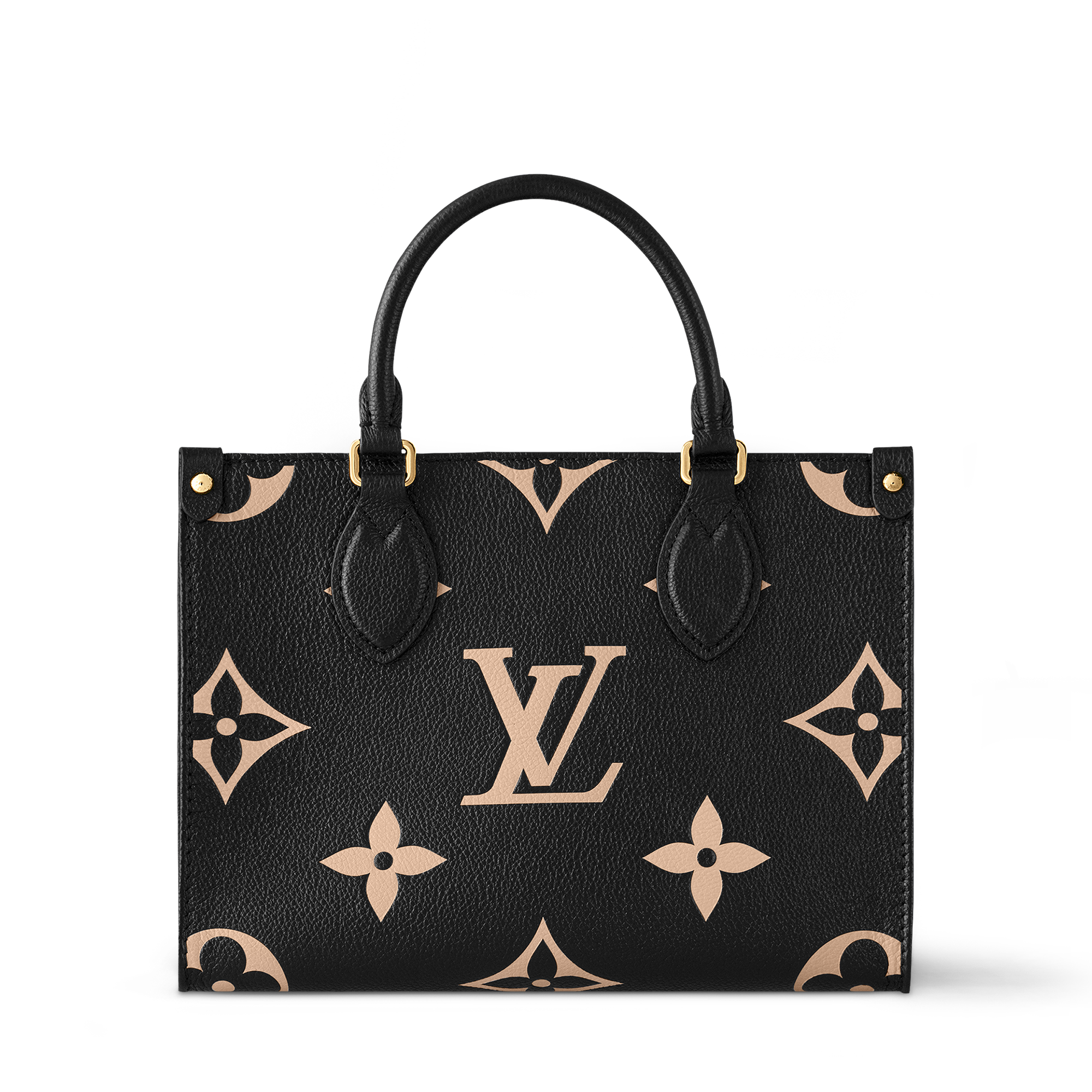 Bolsa Tote OnTheGo PM Couro Monogram Empreinte Bicolor - Bolsas